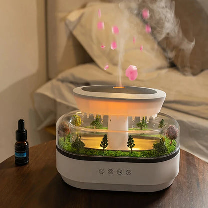 Regnmoln Aroma Humidifier | Ultrasonic Essential Oil Diffuser with LED Lights & White Noise | Home Air Purifier & Relaxation Device