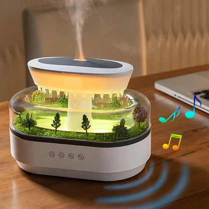 Regnmoln Aroma Humidifier | Ultrasonic Essential Oil Diffuser with LED Lights & White Noise | Home Air Purifier & Relaxation Device