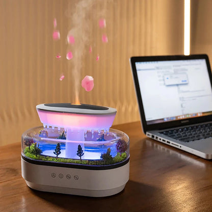 Regnmoln Aroma Humidifier | Ultrasonic Essential Oil Diffuser with LED Lights & White Noise | Home Air Purifier & Relaxation Device